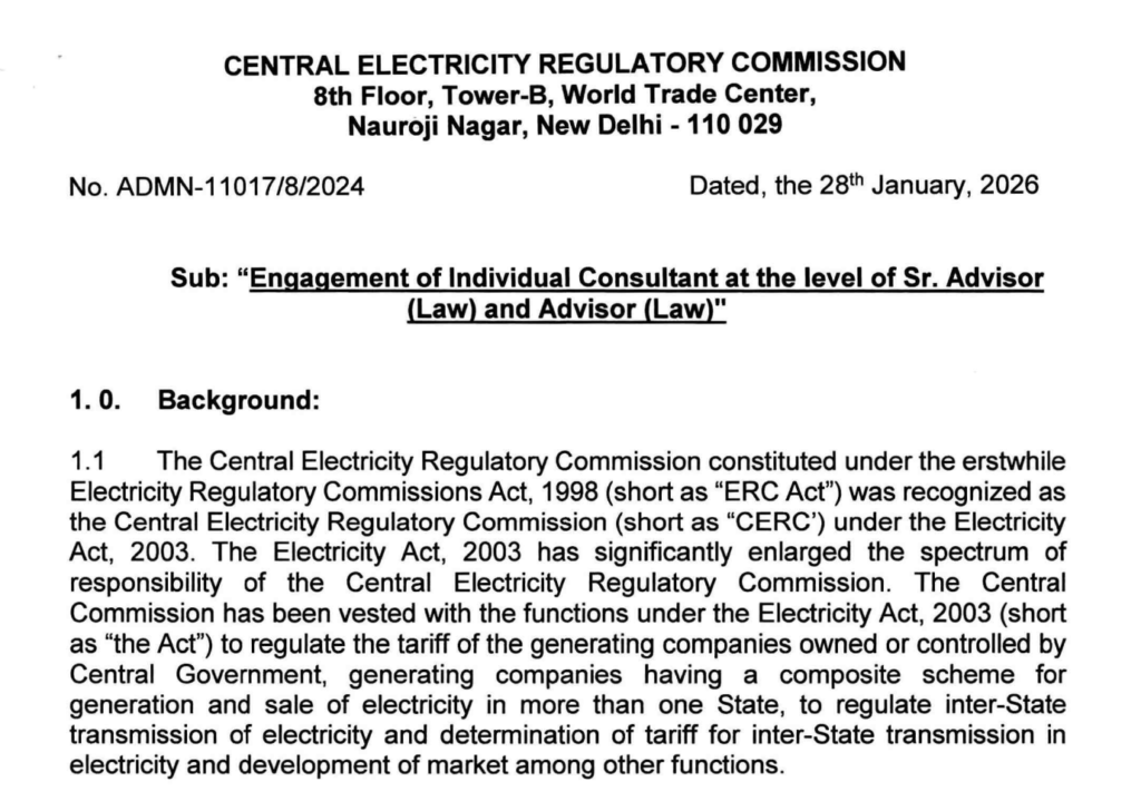 CERC Recruitment 2026